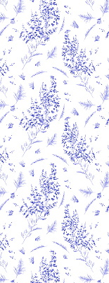 Blackout roller blind Purple plants