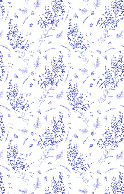 Blackout roller blind Purple plants