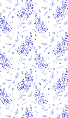 Blackout roller blind Purple plants