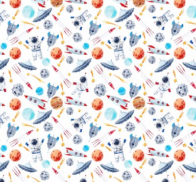 Blackout roller blind for window Rockets, cosmonauts, planets and UFOs