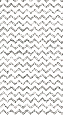 Fabric roller blind for window Gray horizontal zigzags