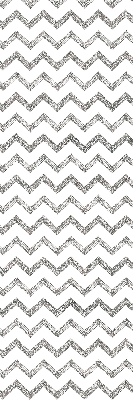 Fabric roller blind for window Gray horizontal zigzags