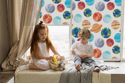 Blackout roller blind Planets