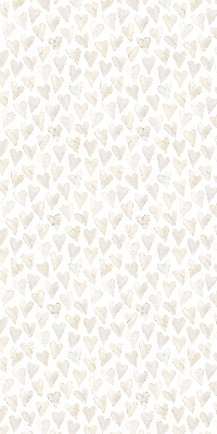 Blackout roller blind for window Beige hearts