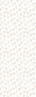 Blackout roller blind for window Beige hearts