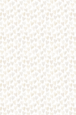 Blackout roller blind for window Beige hearts