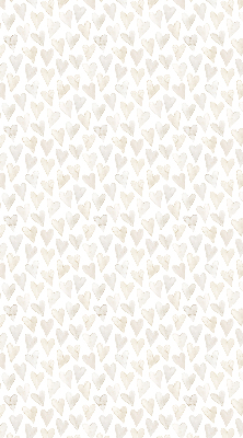 Blackout roller blind for window Beige hearts