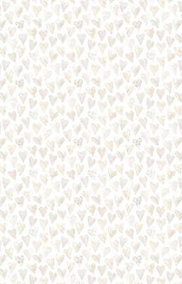 Blackout roller blind for window Beige hearts