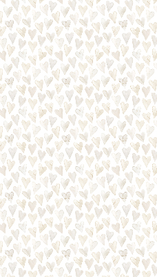 Blackout roller blind for window Beige hearts