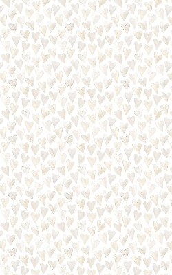Blackout roller blind for window Beige hearts