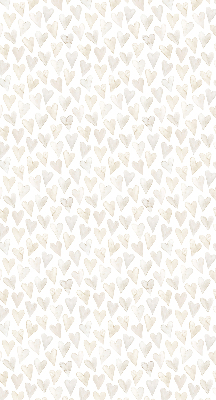 Blackout roller blind for window Beige hearts