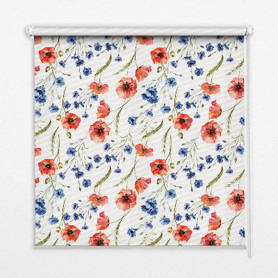 Fabric roller blind for window Poppy