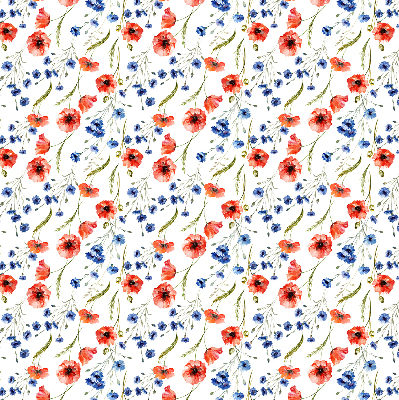 Fabric roller blind for window Poppy