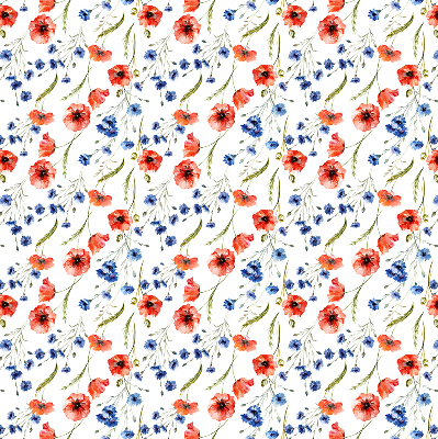 Fabric roller blind for window Poppy