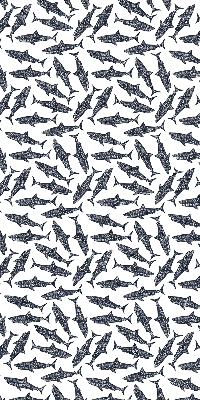 Fabric roller blind for window Sharks