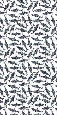 Fabric roller blind for window Sharks
