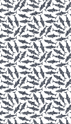 Fabric roller blind for window Sharks
