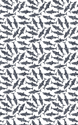 Fabric roller blind for window Sharks