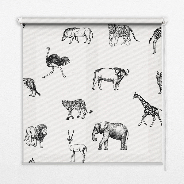 Blackout roller blind Animals