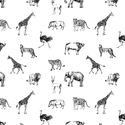 Blackout roller blind Animals