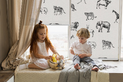 Blackout roller blind Animals