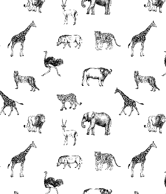 Blackout roller blind Animals