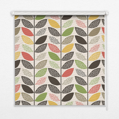 Blackout roller blind Colorful leaves