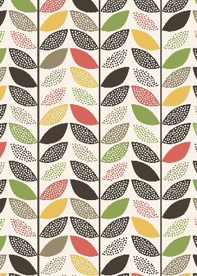 Blackout roller blind Colorful leaves
