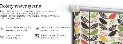 Blackout roller blind Colorful leaves