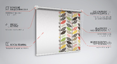 Blackout roller blind Colorful leaves