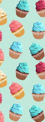 Blackout roller blind for window Cupcakes