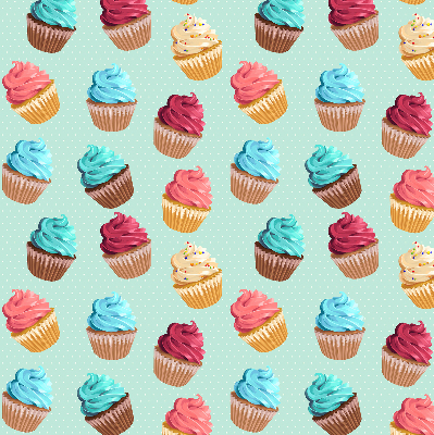 Blackout roller blind for window Cupcakes