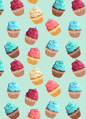 Blackout roller blind for window Cupcakes