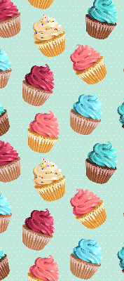 Blackout roller blind for window Cupcakes