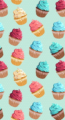 Blackout roller blind for window Cupcakes