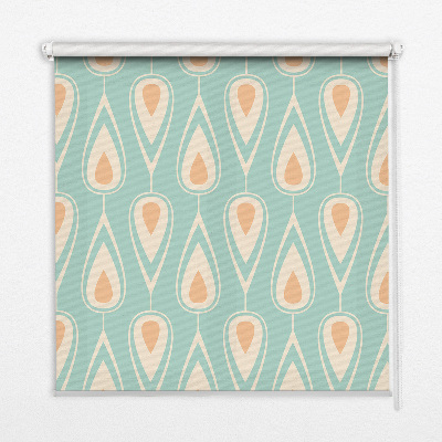 Fabric roller blind for window Colorful avocado