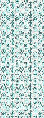 Blackout roller blind Blue leaves