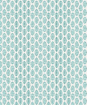 Blackout roller blind Blue leaves