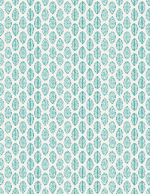 Blackout roller blind Blue leaves