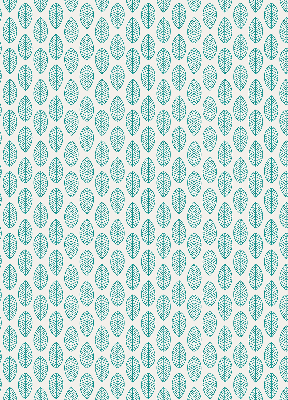 Blackout roller blind Blue leaves