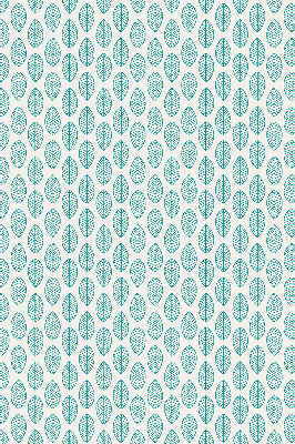 Blackout roller blind Blue leaves