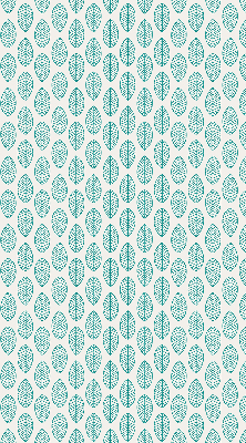 Blackout roller blind Blue leaves