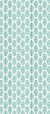 Blackout roller blind Blue leaves