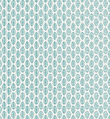 Blackout roller blind Blue leaves