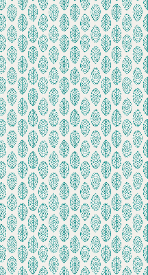 Blackout roller blind Blue leaves