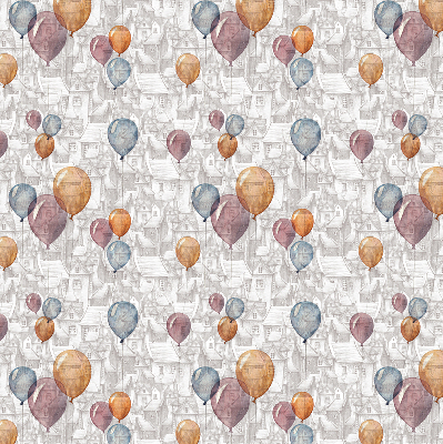 Blackout roller blind for window Balloons