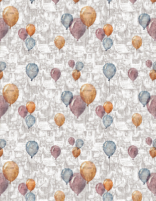 Blackout roller blind for window Balloons