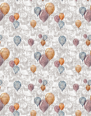 Blackout roller blind for window Balloons