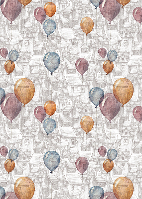 Blackout roller blind for window Balloons