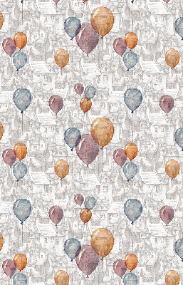 Blackout roller blind for window Balloons